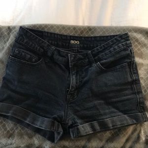 Urban Outfitters BDG mid rise black denim shorts
